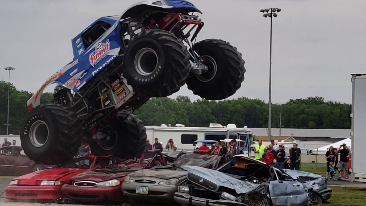 Bigfoot Monster Truck Crushes Cars YouTube