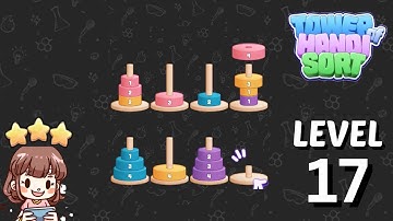 Tower of Hanoi Sort Level 17 Solution Walkthrough