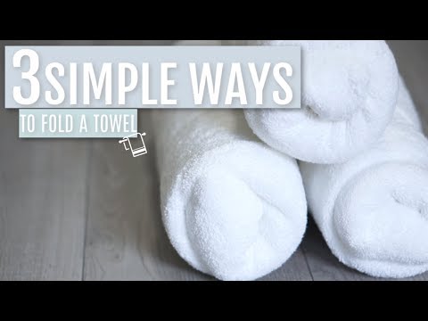 3 Simple Ways to Fold a Bath Towel | Judi the