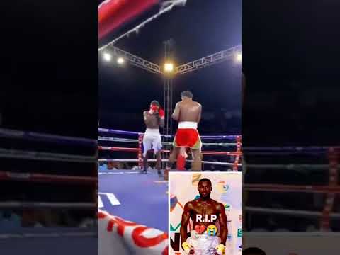 40-year-old Nigerian boxer, Olanrewaju, di3d after collapsing during a boxing match in Ghana. 😡😭