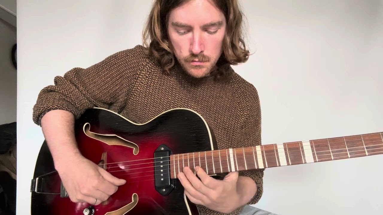 Astro 1950s German Archtop guitar with P90 demo