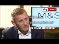 M&S boss: 'We must do better'