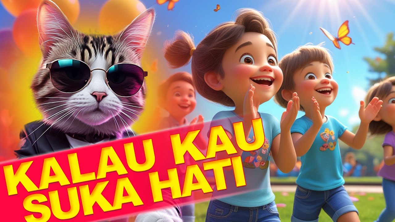 KALAU KAMU SUKA HATI LAGU ANAK MASAKINI | TEPUK TANGAN | HENTAK KAKI | BILANG HORE