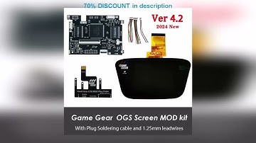 A must-have product! 2024 IPS V4.2 Pre-laminated OGS Screen MOD Kits For SEGA Game Gear Highlight