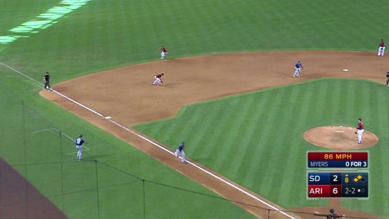 SD@ARI: Myers plates Wallace with groundout in 8th