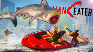 I Became an EVIL SHARK & I Hunted Bounty Hunters in Maneater Gameplay!