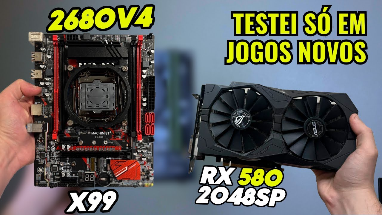 KIT XEON + RX 580 Roda JOGOS de 2025? | TESTE NO LIMITE em JOGOS NOVOS!