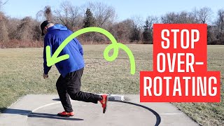 What OVER-ROTATION actually means and how to prevent it in shot put and discus