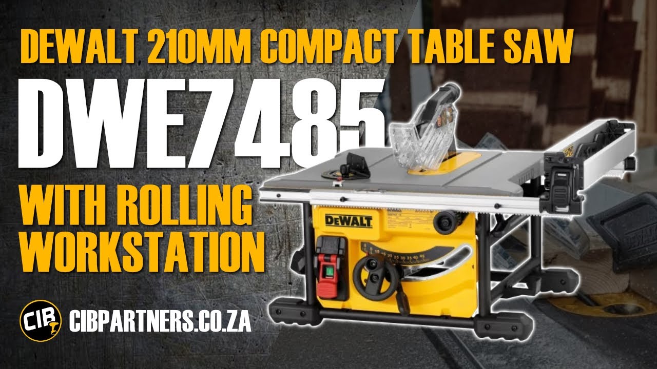 DEWALT Compact Table Saw with Rolling Workstation | DWE7485RS
