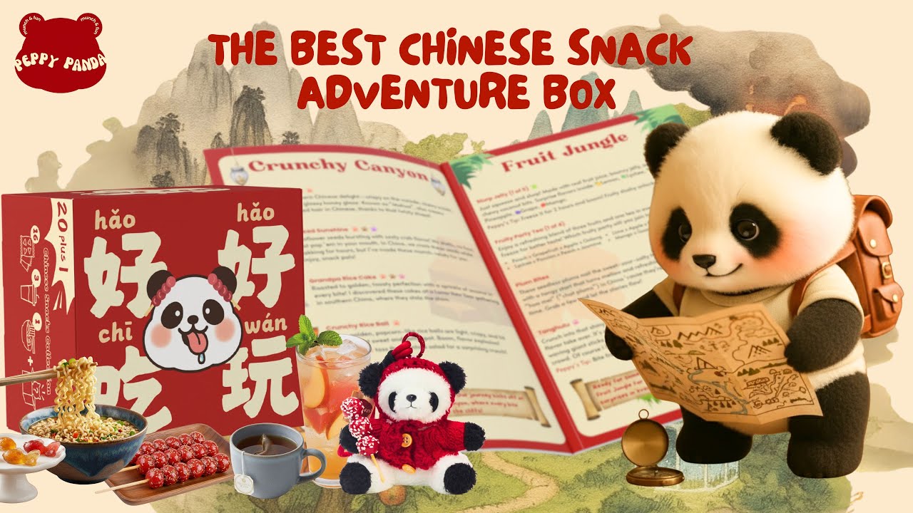 Peppy Panda Mystery Box: The Best Chinese Snack Adventure Box by