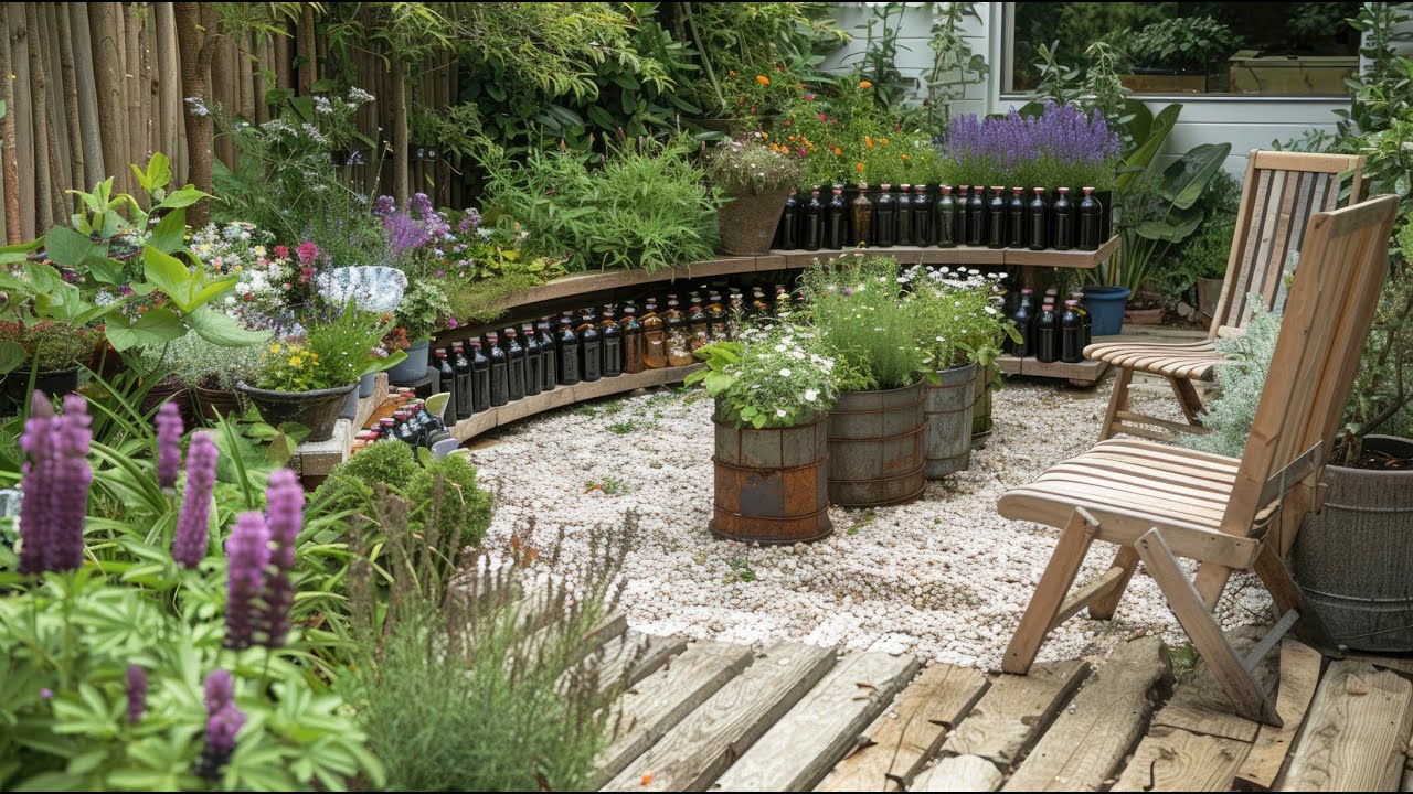 Simple Upcycled DIYs to Beautify Your Rustic Farmhouse Backyard Garden