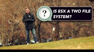 Is ESX a two file system?