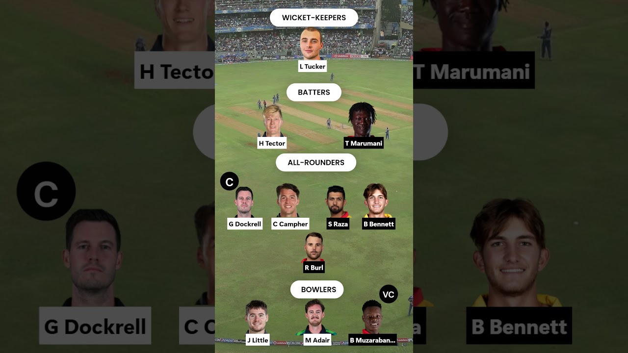 IRE vs ZIM Dream11 Team 🔥 Dockrell Captain | Grand League Team Today | Top GL Team