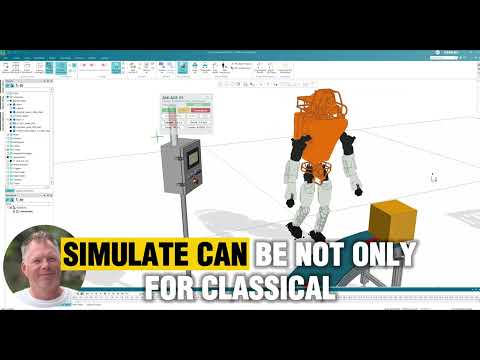 Humanoid Robots in Siemens Process Simulate | Atlas, StarOne & Dynamic UI Panel