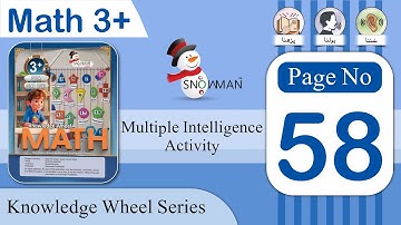 Math 3+ (Knowledge Wheel Series) | Page No. 58 | My Math Journey – Favourite Number | Math Playgroup