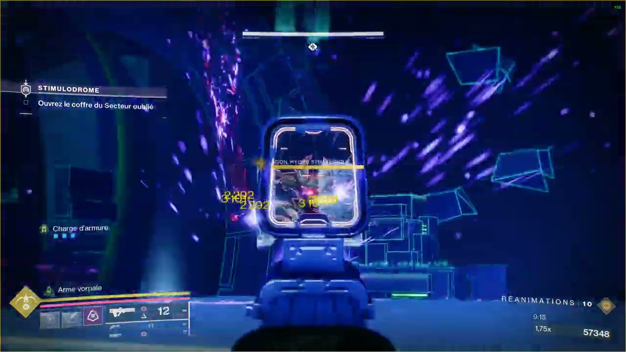 Destiny 2 - Secteur oublié Stimulodrome solo flawless maîtrise Boss cheese