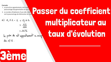 Comment passer du coefficient multiplicateur au taux d
