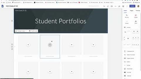 Google Sites Class Portfolio Page