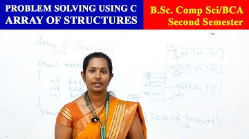 Problem Solving Using C  Array of Structures | Dept. of Computer Science | Christ OpenCourseWare