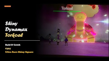 Pokémon Shield - Shiny Dynamax Torkoal Raid & Catch