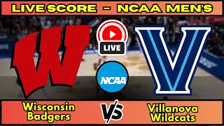 Wisconsin Badgers vs Villanova Wildcats NCAA Men s Basketball Live Score Update Dec 19