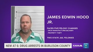Two arrested on warrants in Somerville by Burleson County Sheriffs, stolen property and drugs found