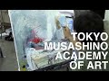 東京武蔵野美術学院　芸大油絵　デモンストレーション制作