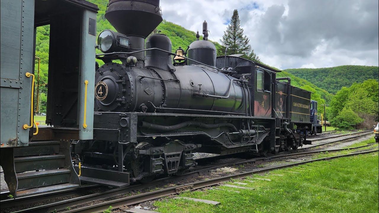 CSRR Shay #4 shoving the greenbriar express away after a good days work.