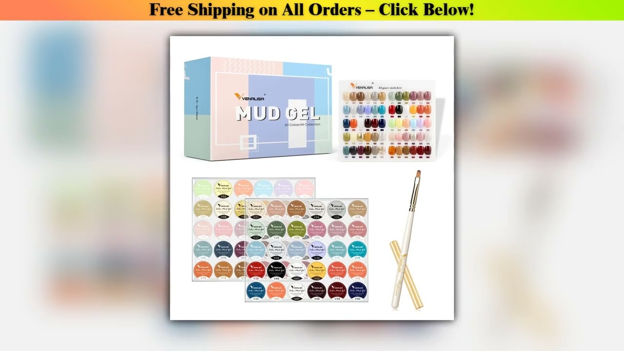 30 Color Venalisa Mud Painting Gel Set For Nail Art Design 5ml UV LED Soak Off UV Gel Color Gel