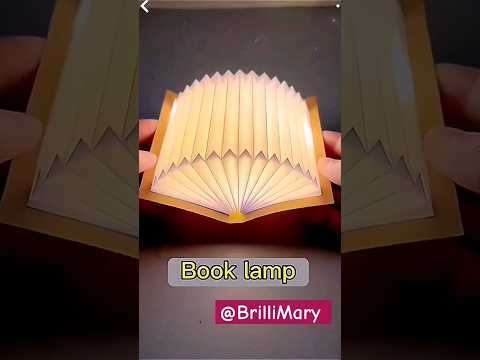 Lámpara libro con folio A4✅❤️😍❤️#diy #manualidades #brillimary