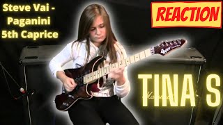 Squirrel Reacts To Steve Vai - Paganini 5Th Caprice Crossroads - Cover By Tina S. Music Reaction