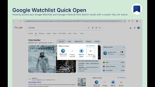 Google Watchlist Quick Open | One-Click Chrome Extension