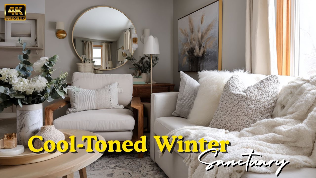 Cool-Toned Winter Decor That Feels Tranquil, Elegant, and Enduring