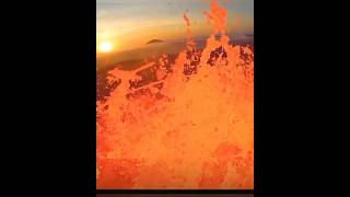 What happens when a drone hits Lava #cinematic #drone #nature