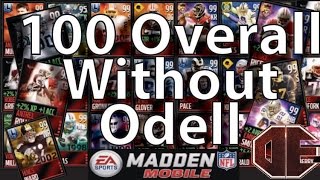 Madden Mobile 16 100 Overall Team Without 99 Odell Beckham Jr Mobile Master Card 100 OVR No Glitch