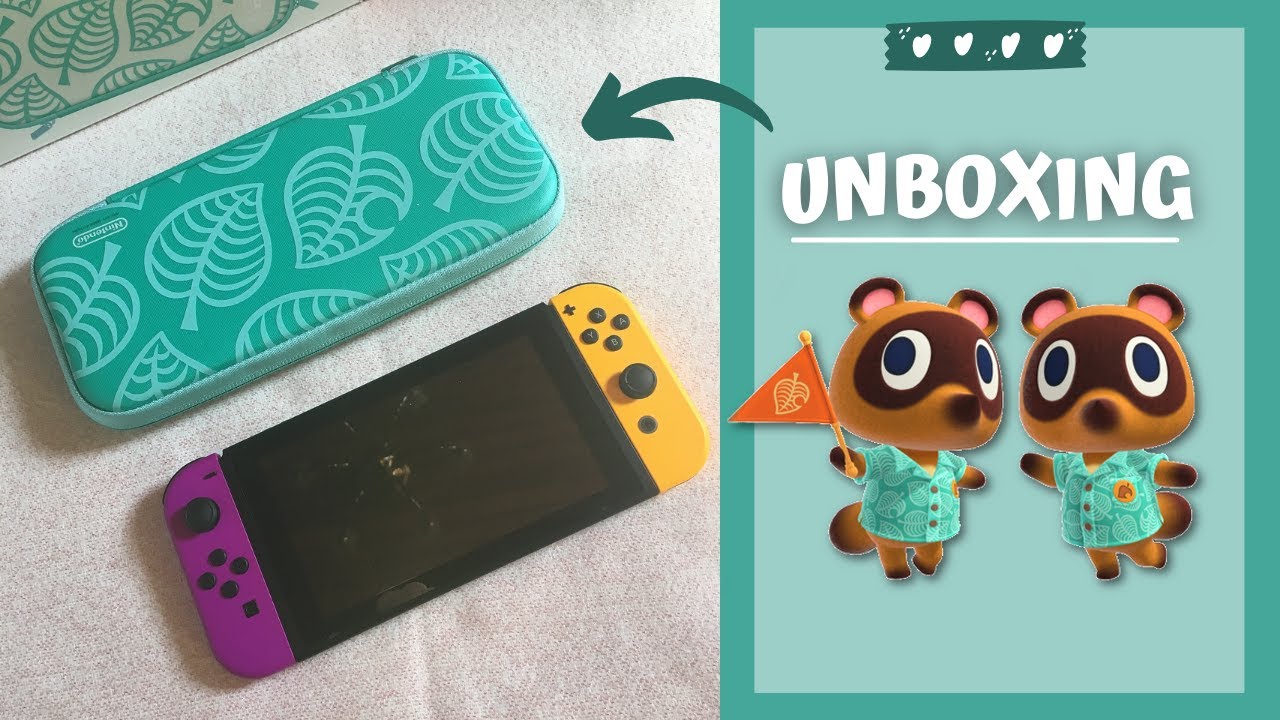 UNBOXING Nintendo Switch case - Animal crossing new horizon - YouTube