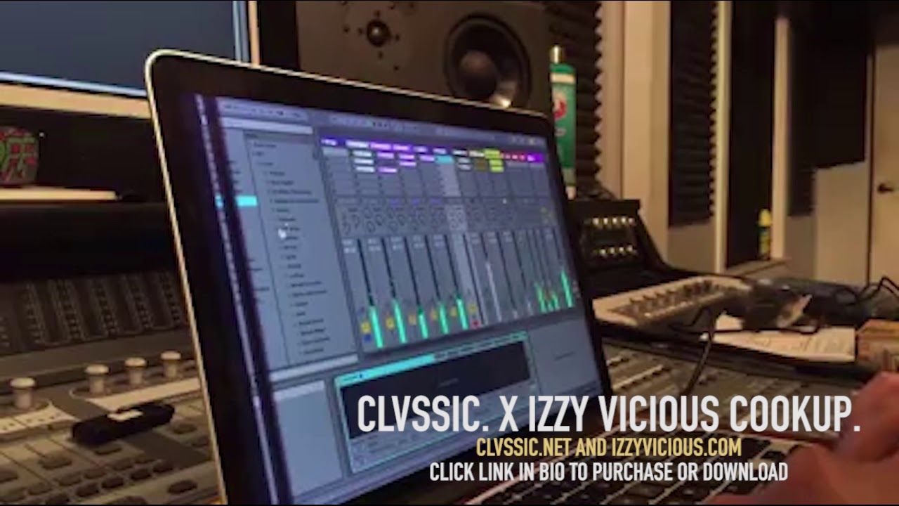 Studio Cookup: CLVSSIC.  x Izzy Vicious Collab "Candy" | How To Make A Beat | Trap Instrumental