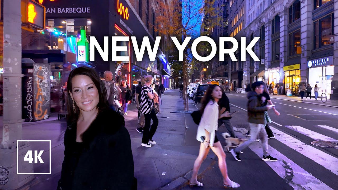 NEW YORK Evening 🗽 Manhattan Evening Walk, 4k Travel Walking Tours