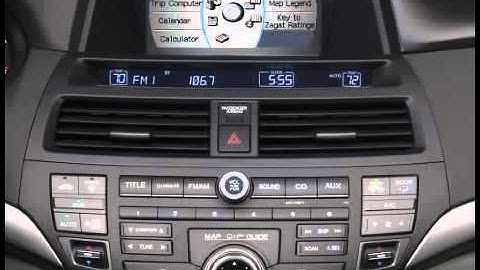 How to use the interface dial in the Honda Accord