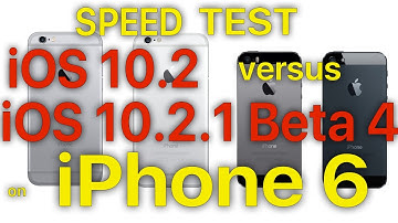 iPhone 6 : iOS 10.2 vs iOS 10.2.1 Beta 4 Speed Test Build # 14D27