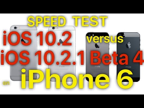 iPhone 6 : iOS 10.2 vs iOS 10.2.1 Beta 4 Speed Test Build # 14D27