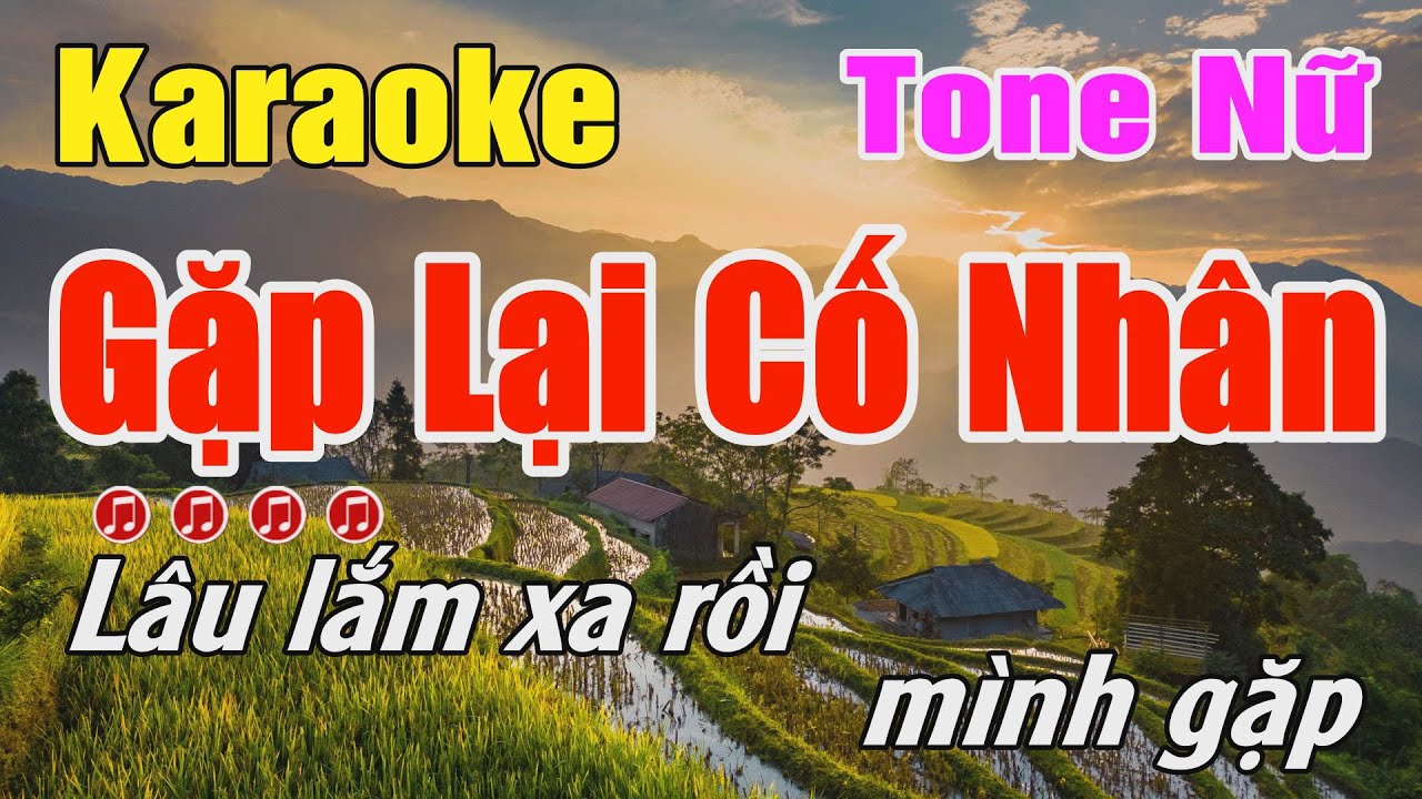 Gặp Lại Cố Nhân Karaoke Tone Nữ ( Em ) Karaoke Bo Music