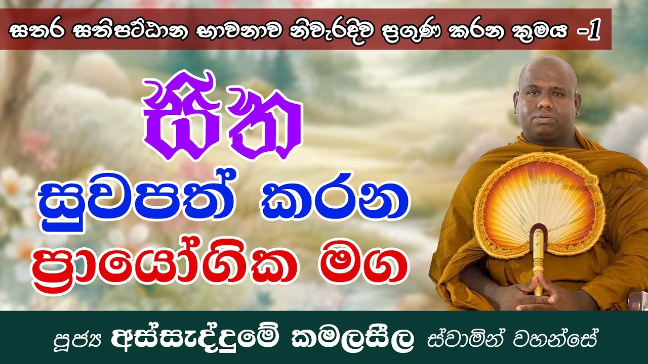 භාවනා කළත් හිත ලෙඩින්ද? සිත සුවපත් කර නිවනට ප්‍රායෝගික මග | 1 කොටස | Ven Assaddume Kamalaseela thero