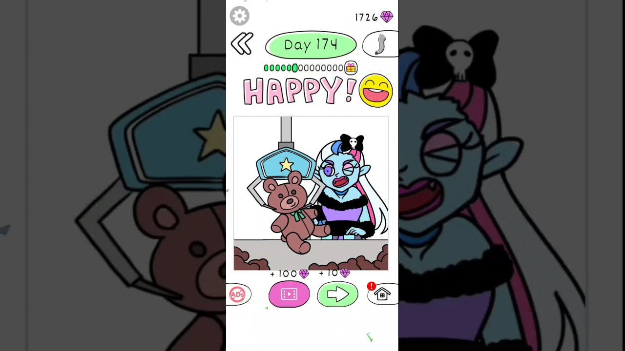 Draw Happy Monster : Fun Game Level 171 to 180 Android-iOS Walkthrough