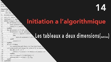 Cours Algo (Les tableaux a deux dimensions : les matrices)