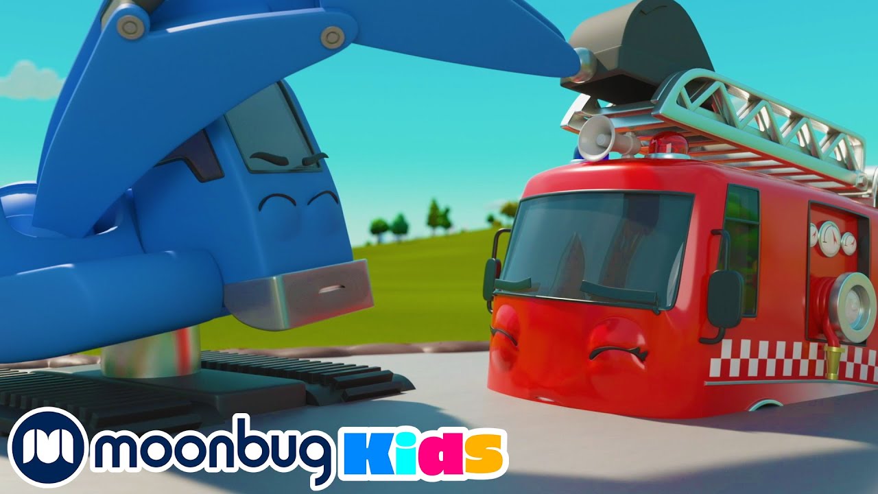 ⁣Fire Truck Emergency | Moonbug Kids | Go Buster | Morphle | Gecko | Digley and Dasey