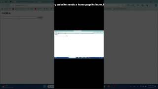 What is a Homepage? Index.html Explained #shorts