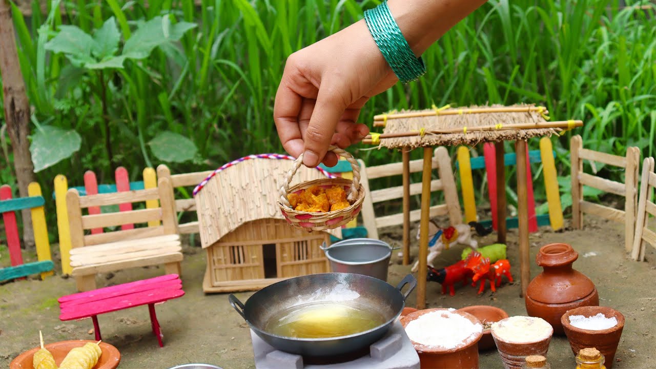 Mini Pakora Machine Miniature Carrot Pakora Recipe | Mini cooking | Mini Foodie - YouTube