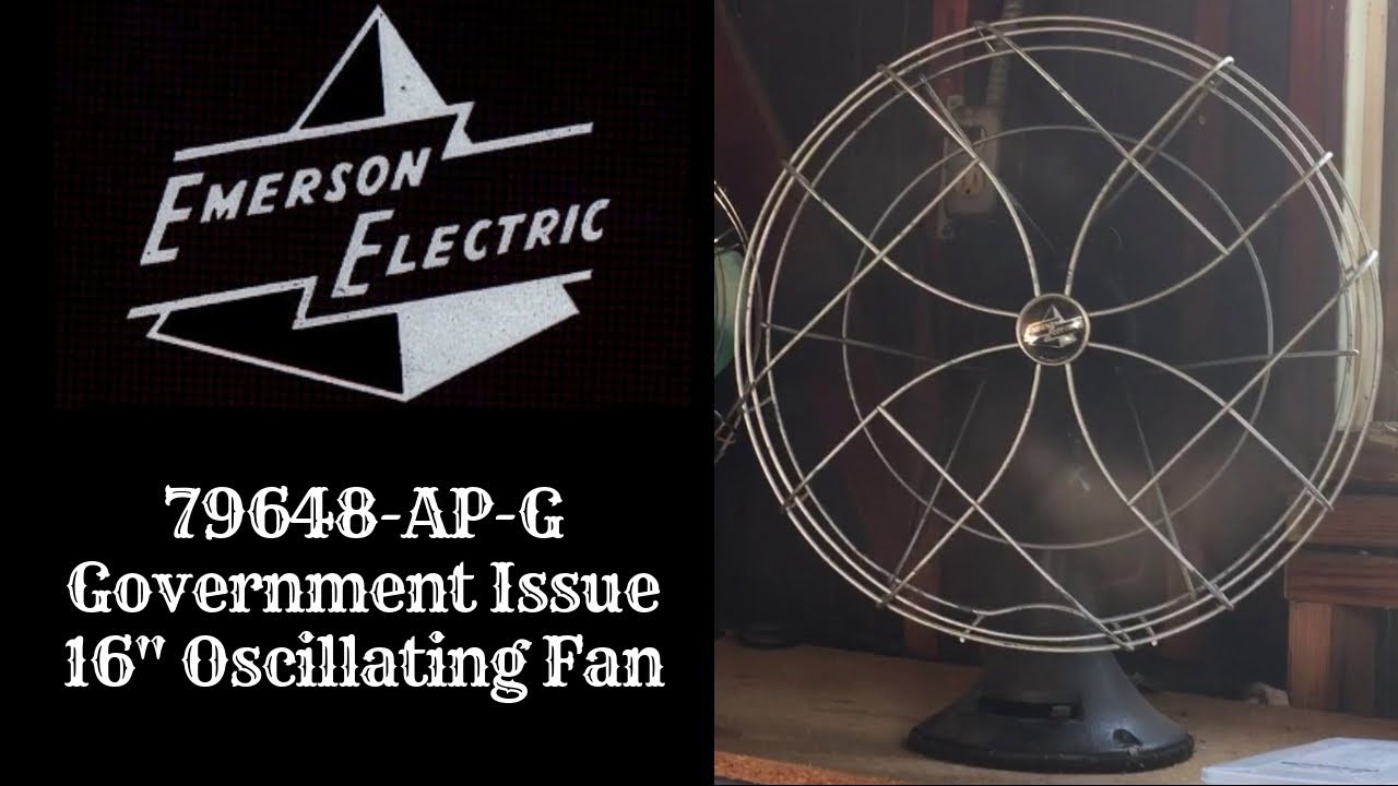Emerson Electric Fans 1960s Antique Desk Fan Vintage Fan Emerson