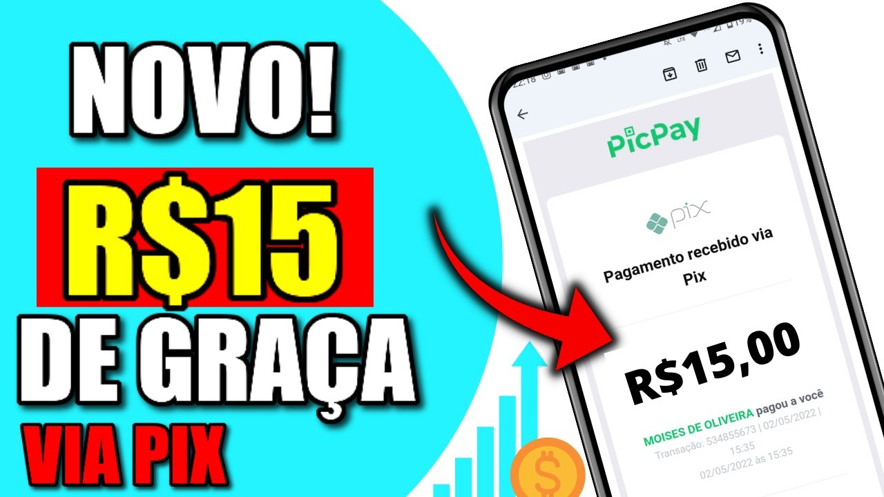 🟢Ganhe R$15 Agora! GANHE ATÉ 35 Via PIX app paga na hora (Ganhar Dinheiro na Internet)